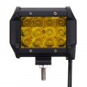 4Inch 12LED 24W Car Truck Off-road LED Work Light Bar Driving Fog Flood Beam Lamp Red Yellow