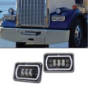 4X6 Inch LED Work Light Square Car Lamp Off-Road Far and Near Integrated Headlight For Wrangler For JEEP For Buggy