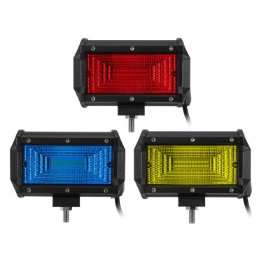 5 Inch 24LED 72W 7200LM LED Work Light Flood Beam for Jeep Offroad 4WD SUV DC10-30V