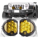 5 Inch 50W Golden LED Work Light Pods Spot Flood Combo General Offroad Inspection Roof Lamp Car Modification