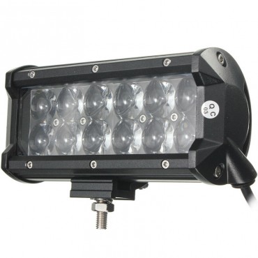 7 Inch 60W 12-SMD LED Work Light Bar Spot Beam Light Driving Fog Lamp 6000K White For DC10-30V ATV Off Road Trailer