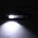 7 Inch Flood Beam LED Work Light Bar Super Slim Flush Mount 10-30V 48W 6000K White For ATV UTV SUV Truck Motorcycle