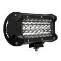 7 Inch Spot LED Work Light Bar Tri Row 3030 72W 6000K for Offroad 4WD SUV