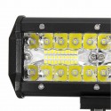 7 Inch Tri Row 40W LED Work Light Bars Flood Spot Combo Beam IP68 6000K for Off Road Truck SUV