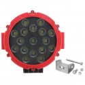 7inch 51W Round LED Work Light Fog Lamp 6000K White For 9-35V Offroad ATV Truck 4WD SUV Boat