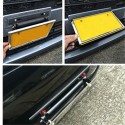 Carbon Fiber Style Front Bumper License Plate Frame Adjustable Mount Bracket