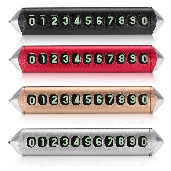 Temporary Parking Phone Number Card Plate Full Metal Tungsten Steel Safety Hammer Night Vision Version