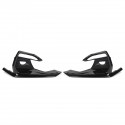 Gloss Black Fog Light Lamp Bezel Bumper Cover Cap For Infiniti Q50 Sport 18-2020