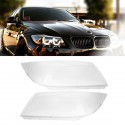 New Pair Front Headlight Headlamp Clear Lens Plastic Cover For BMW E90/E91 04-07