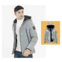 30-50 ° Electric Hooded Heated Coat USB Winter Heating Jacket Temperature Control