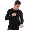 45°-65° Winter USB Heating Knitted Sweater Men Heated Warm Clothing Knit Fleece Lined Long-sleeved Outdoor Shirt Top Clothes Jacket M-3XL