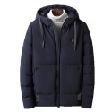 45° Men Electric USB Heated Hooded Warm Overcoat Heating Coat Winter Coats Jacket