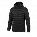8 Heating Zones USB Unisex Electric Heated Coat Winter Warm Hooded Jacket