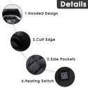 Electric USB Heating Coats Vest Jacket 4 Heating Pads Cloth Body Warmer Abdomen Neck Back Men Women