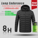 Electric USB Heating Coats Vest Jacket 4 Heating Pads Cloth Body Warmer Abdomen Neck Back Men Women