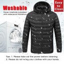 Electric USB Heating Coats Vest Jacket 4 Heating Pads Cloth Body Warmer Abdomen Neck Back Men Women