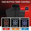 Electric USB Intelligent Heated Coats Jackets Hooded Heating Back + Neck Vest Winter Warmer Men Women