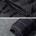 Electric USB Intelligent Heated Warm Back Abdomen Neck Cervical Spine Hooded Winter Jacket Motorcycle Skiing Riding Coats