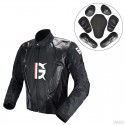 Motorcycle Jacket PU Leather Racing Body Armor Moto Motocross Off-road Protection Gear Clothing