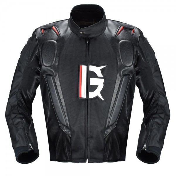 Motorcycle Jacket PU Leather Racing Body Armor Moto Motocross Off-road Protection Gear Clothing