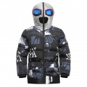 Kids Electric Heated Jacket USB Fast Heating Hooded Coat Skiing Winter Warm Boy