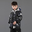 Kids Electric Heated Jacket USB Fast Heating Hooded Coat Skiing Winter Warm Boy