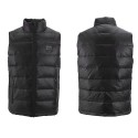 13 Heating Pads Electric Heated Vest 90% White Duck Down Men Women For Skiing Skating Mountaineering Fishing Riding