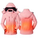 Men Women Winter Electric Heated Coats Fleece Intelligent Heating Jacket USB Charging Outdoor Windproof Climbing Clothes Skiing Riding Thermal Jackets