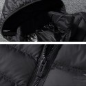 Mens Women USB Heated Warm Back Hand Wrist Hooded Winter Jacket Motorcycle Skiing Riding Coat