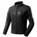 JK52 Motorcycle Leather Jacket Windproof Motorbike Black/Brown Motocross Racing Coat