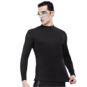 Men's Aerogel Semi-High Neck Warm Top Moisture-Absorbing Autumn Winter Clothing Long Sleeve Thermal Underwear