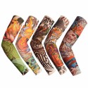 Tattoo Arm Leg Sleeves Sun Protection Cycling Halloween Party