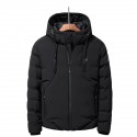 USB Electric Heating Hooded Coats Overcoat Men Heating Jacket Winter Outdoor Warm Vest