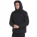 USB Electric Heating Hooded Coats Overcoat Men Heating Jacket Winter Outdoor Warm Vest