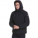 USB Electric Heating Hooded Coats Overcoat Men Heating Jacket Winter Outdoor Warm Vest