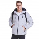 USB Electric Heating Hooded Coats Overcoat Men Heating Jacket Winter Outdoor Warm Vest