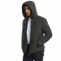 USB Electric Heating Hooded Coats Overcoat Men Heating Jacket Winter Outdoor Warm Vest