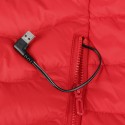 USB Unisex Electric Heated Warm Hooded Jacket Coat Infrared Heating Long Sleeve
