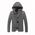 Waterproof Electric USB Heatiing Warm Hooded Jacket Winter Heated Back + Abdomen + Neck Coats Jacket 3 Temperature Control