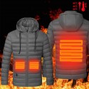 Waterproof Electric USB Heatiing Warm Hooded Jacket Winter Heated Coats