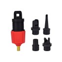 1 Set Inflatable Pump Adaptor SUP Air Valve Adapter For Surf Paddle Board Dinghy Canoe Inflatable Boat Tire Converter 4 Nozzle