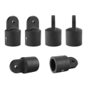 12 PCS Universal Boat Nylon Fittings Hardware Set Black Fits 3 Bow Bimini Top Lightweight And Durable Yacht Accessories