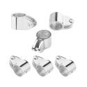 16 PCS Universal 4-Bow Bimini Top Stainless Steel 316 Marine Hardware Set Deck Hinge Jaw Slide Eye End Fitting Boat Accessories