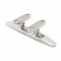4/5/6/8 Inch 316 Stainless Steel 4 Hole Low Flat Cleat For Deck Rope Tie Decorative Hardware