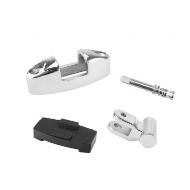 4Pcs Stainless Steel 316 Boat Bimini Top Mount Swivel Deck Hinge With Rubber Pad Quick Release Pin Marine Accessories