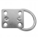 5mm 304 Stainless Steel Pad Eye Plate with Round Ring Marine Boat Hardware