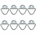 8pcs Tie Down Lashing Ring Cheat Zinc Plated For Boat Horsebox Trucks Trailer Van