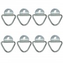 8pcs Tie Down Lashing Ring Cheat Zinc Plated For Boat Horsebox Trucks Trailer Van