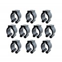 10PCS Nylon Portable Fishing Rod Clips Plastic Club Positioning Clamps Holder Accessories Wall Mounted Organizer Fishing accessories