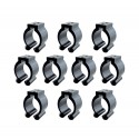 10PCS Nylon Portable Fishing Rod Clips Plastic Club Positioning Clamps Holder Accessories Wall Mounted Organizer Fishing accessories